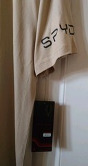 SPYDER MEN’S FITTED ASL426 TAN LOUNGE WEAR T-SHIRT, SIZE L