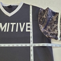 Primitive Apparel Graphic T Shirt Men XL Black Spellout V Neck Streetwear Skater