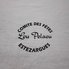 Vintage 90s Estezargues Comite Des Fetes Lou Pelaou French Graphic T-Shirt Large