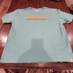 Carharett Work Wear Loose Fit Brand Logo T-shirt Men’s 2XL Blue
