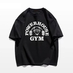 Men T-shirts Fitness Bodybuilding Cotton Shirt Oversized Rag Gym Sport Muscle.
