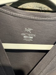 Arc’teryx Archaeopteryx Logo T-Shirt Blue Gray Cotton Blend Men Size L