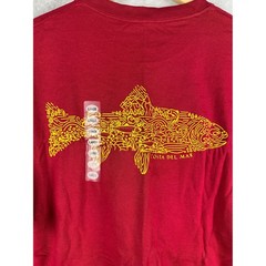 Costa Del Mar Mens Trout Graphic T-Shirt Cardinal Red Large MONTTROUT 02CR NEW