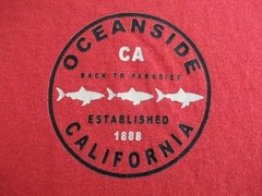 OCEANSIDE CA Men’s Sz. XL (W 24in x L 30in) 100% Cotton ORANGE