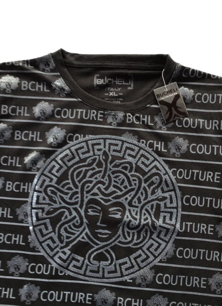 Men’s Bucheli Cotton T Shirt,Italian Style,Slim Fit,Stretch L XL 2XL…A10.A