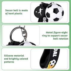 Soccer Keychain Soccer Gifts Key Chain, Football Inspirational Keyring Sports…