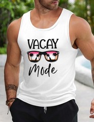 Tank Top for Men Beach Men’s Tank Shirts Tank Tops Men Summer Sunglasses Grap…