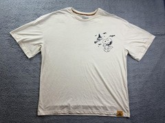 Peanuts Snoopy Halloween Shirt Mens XXL Cream Graphic Tee Hybrid Apparel