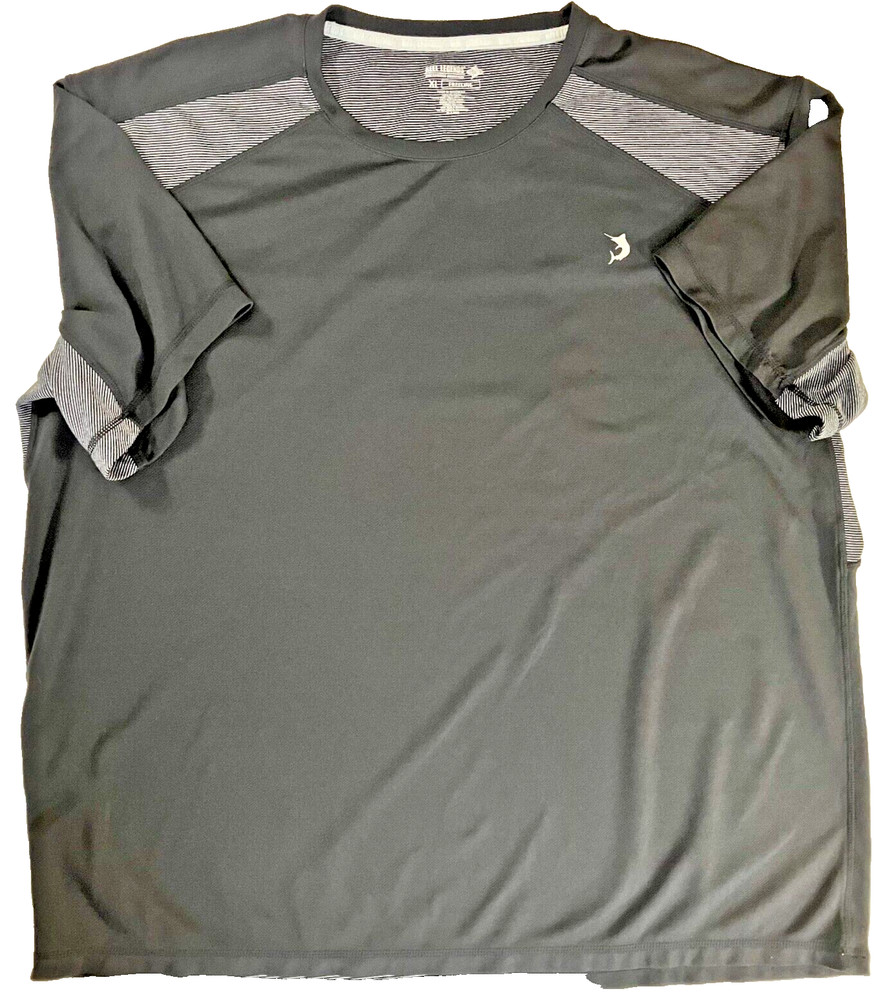 Reel Legends Shirt Mens XL Black T-Shirt Men Marlin Logo Fishing Wicking