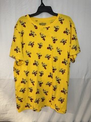 Pac-Man All Over Print T-Shirt Men’s 2XL Yellow Namco C-Life Group Graphic Tee
