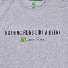 John Deere Graphic Tee Men’s Medium Gray Short Sleeve