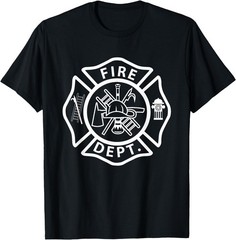Fire Department Logo Uniform Fireman Symbol Firefighter Gear T-Shirt