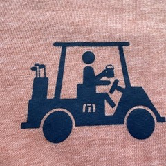 Travis Mathew Graphic T-Shirt Peach Heather Small Drinking With A Chance Of Golf