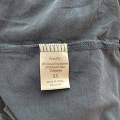 Free Fly Shirt Men’s XL Gray Blue Short Sleeve Performance Bamboo Viscose Tee