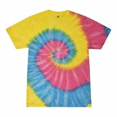 Tie Dye T-Shirts, Adult S M L XL 2XL 3XL, Multi-Color 100% Cotton