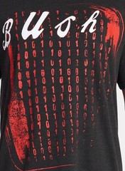 Bush Men’s Boxy Fit Graphic Band Tee Shirt, Size XL (40-42) NEW Charcoal