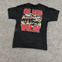 Gildan T-Shirt Mens Size L Black 2021 Tampa Bay Champions Go Buc Wild Cotton Tee