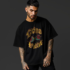 Latino Heat Shirt Chicano Style Flame Roses T-Shirt Hispanic Pride Tee A391