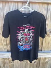 Warren Lotas Hollywood Is A Nightmare Graphic Black T-Shirt Size Medium