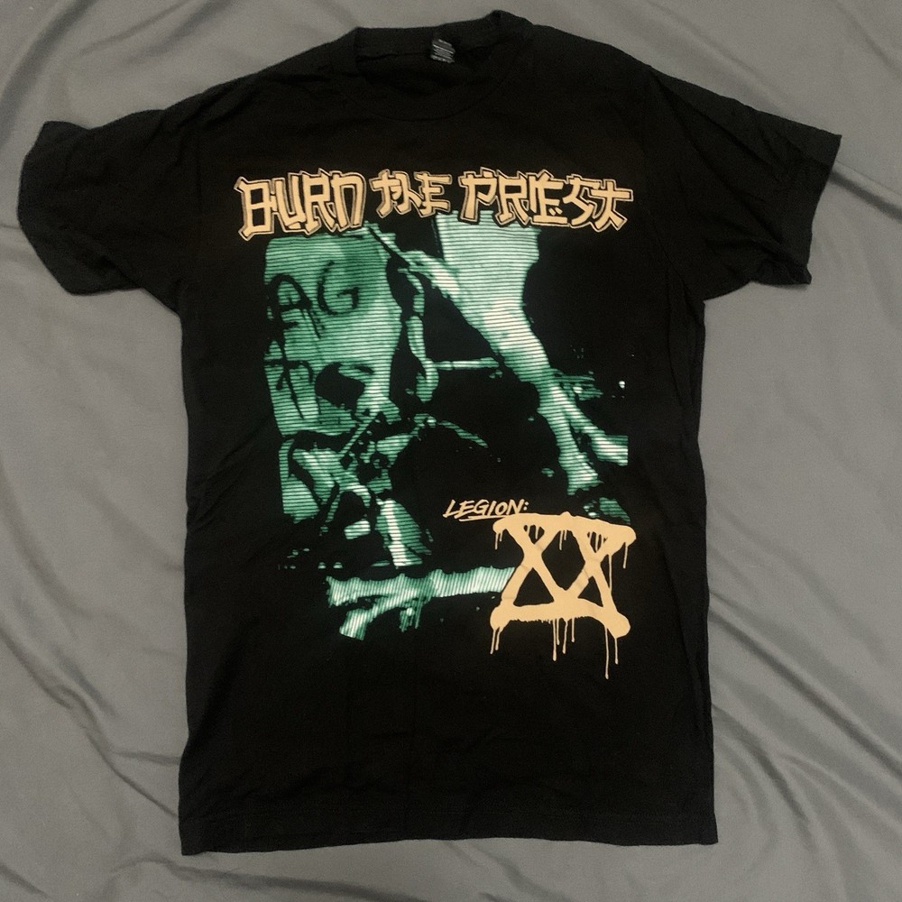 Burn The Priest Legion XX Black T-Shirt Adult Size Small 16×23 Tultex Pre-Shrunk