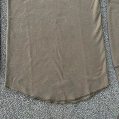 Vintage Y2K American Apparel Dexter Morgan Henley Thermal Green Medium USA Made