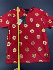 Drill Clothing Company T-Shirt Gold Metallic Medusa Heads Shirt Men Size Medium
