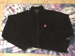 Grateful Dead Steal Your Face Embroidered Full Zipper Polyester Fleece Jacket