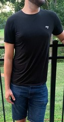 For ado1357! Merino Wool Active Crew Neck Shirt Black ING Lifewear