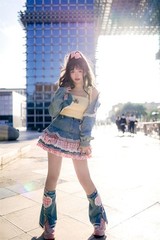 Preppy Lolita Skirt High Waist Denim Mini Y2K Cute Ball Gown – Sweet Fashion