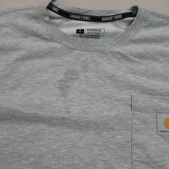 Carhartt Force T-Shirt Men’s Size L Large Gray Relaxed Fit Short Sleeve Pocket