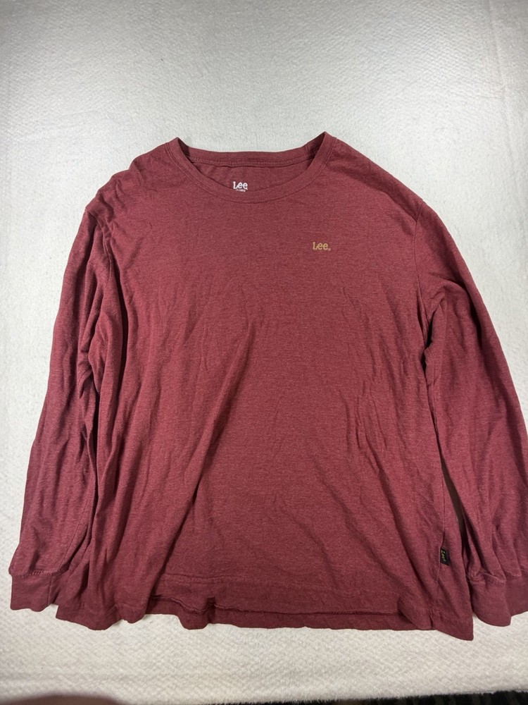 Lee Jeans Mens Red T-Shirt Size XXL