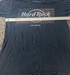 Hard Rock Cafe Las Vegas T Shirt Men’s M Navy Blue Short Sleeve