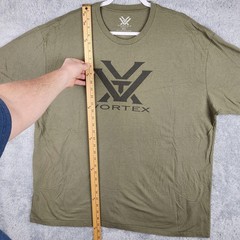 Vortex Optics Shirt Mens 3XL Green Logo Graphic Outdoor Hunting Shooting Red Dot