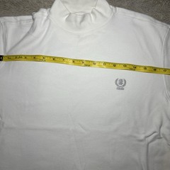 IZOD White Long Sleeve Mock Neck Shirt Mens Size Small 100% Cotton