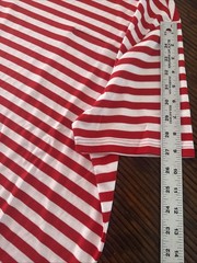 NWOT Murano Liquid Luxury Men’s Size L Red/White Stripe Shirt With Pocket L815