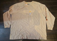 carhartt long sleeve Logo T shirt 4XL Tall W07 K231