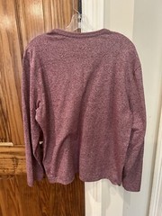 Cremieux Pullover Mens Large Burgundy Premium Denim 1971 Heather Crewneck