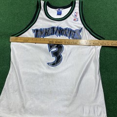 Vintage Marburry Jersey Mens L White Minnesota Timberwolves Champion Basketball