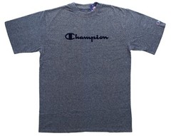 Champion Men’s Marled T-Shirt Big & Tall Short Sleeve Flocked Logo Athleticwear