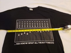 “Yes I Know What All The Buttons Do” Funny Audio Music T-Shirt Black