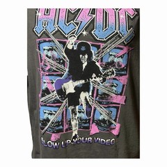 Divided H&M AC/DC Blow Up Your Video World Tour Short Sleeve TShirt Women Size M