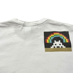 Rare COMME des GARCONS SHIRT Invader T-shirt M Cotton Asymmetrical Extended Tee