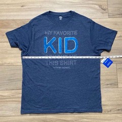 Way To Celebrate Mens Fathers Day Favorite Kid T-Shirt Size XL (46-48) Blue