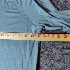 Orvis Mens Performance Long Sleeve Shirt UPF 50 Blue Heather Crew Neck XL NWT