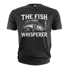 Men’s Fishing shirt Funny Fishing whisperer Grandpa dad Husband Father’s day tee