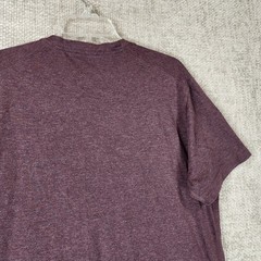 Public Rec Go To V Neck T Shirt Mens L Purple Performance Pima Cotton Athletic