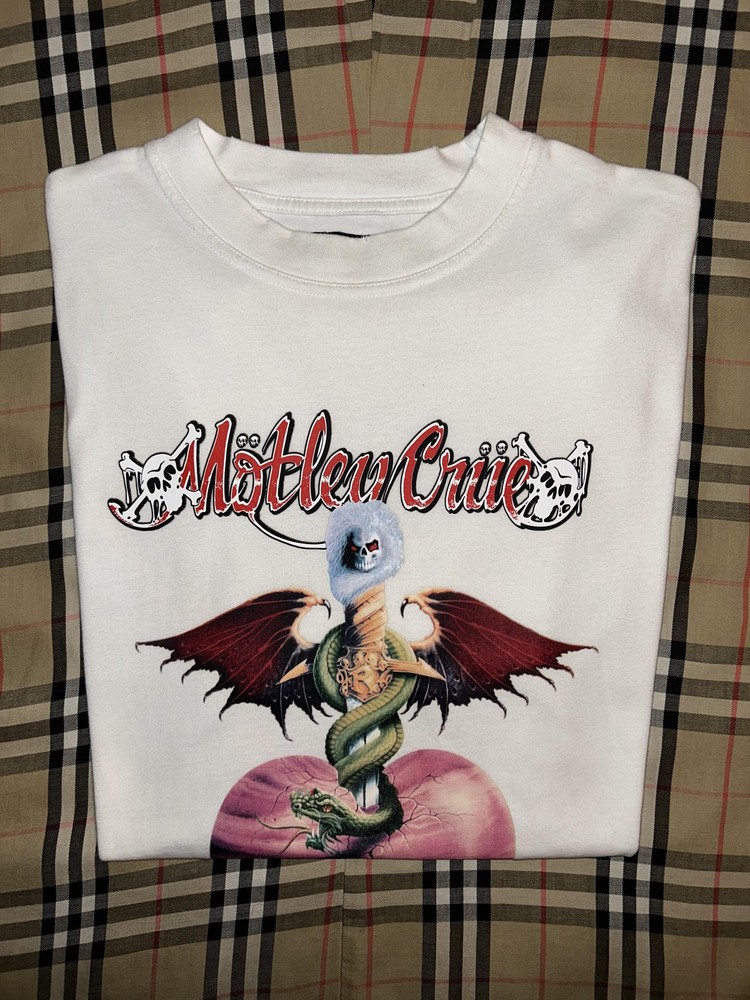 Represent Clo Motley Crue Frankenstein Shirt Men’s XL White Band Tee Without You