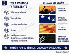 PLAYERA VENEZUELA DE CUELLO REDONDO ESTAMPADO EN 3D UNISEX MANGA CORTA