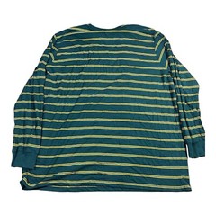 The Foundry 2XL Long Sleeve T-Shirt Mens Big Tall Green Striped