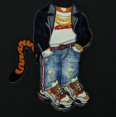 Eternity BC/AD Hip Hop Tiger Cat Black Graphic T Shirt Men’s Size 2XL